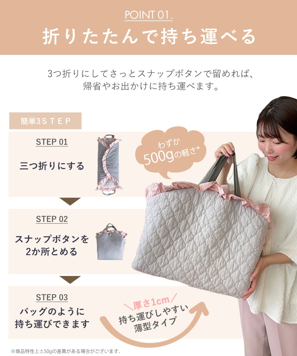 イブル ラウンド マット フリル