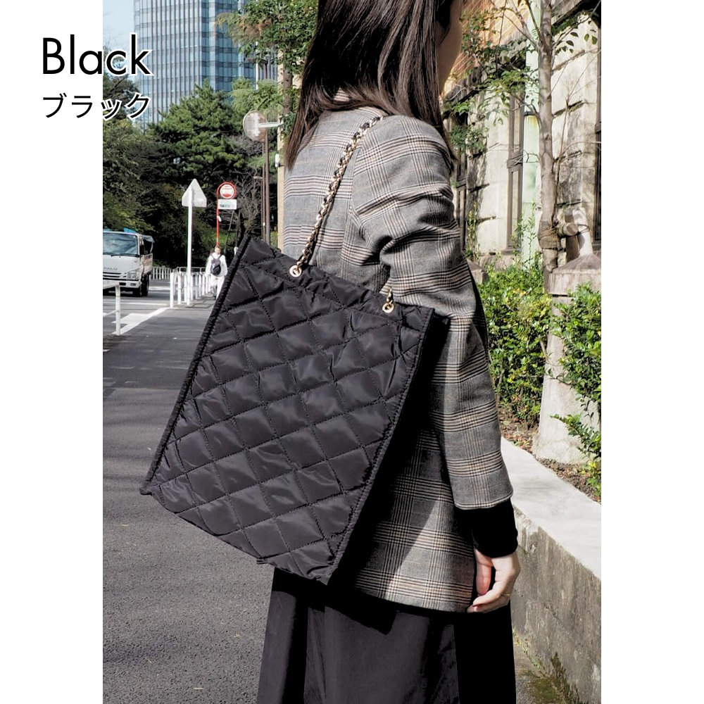 HOBI ナイロンチェーントートバッグ