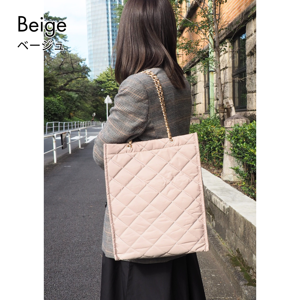 HOBI ナイロンチェーントートバッグ