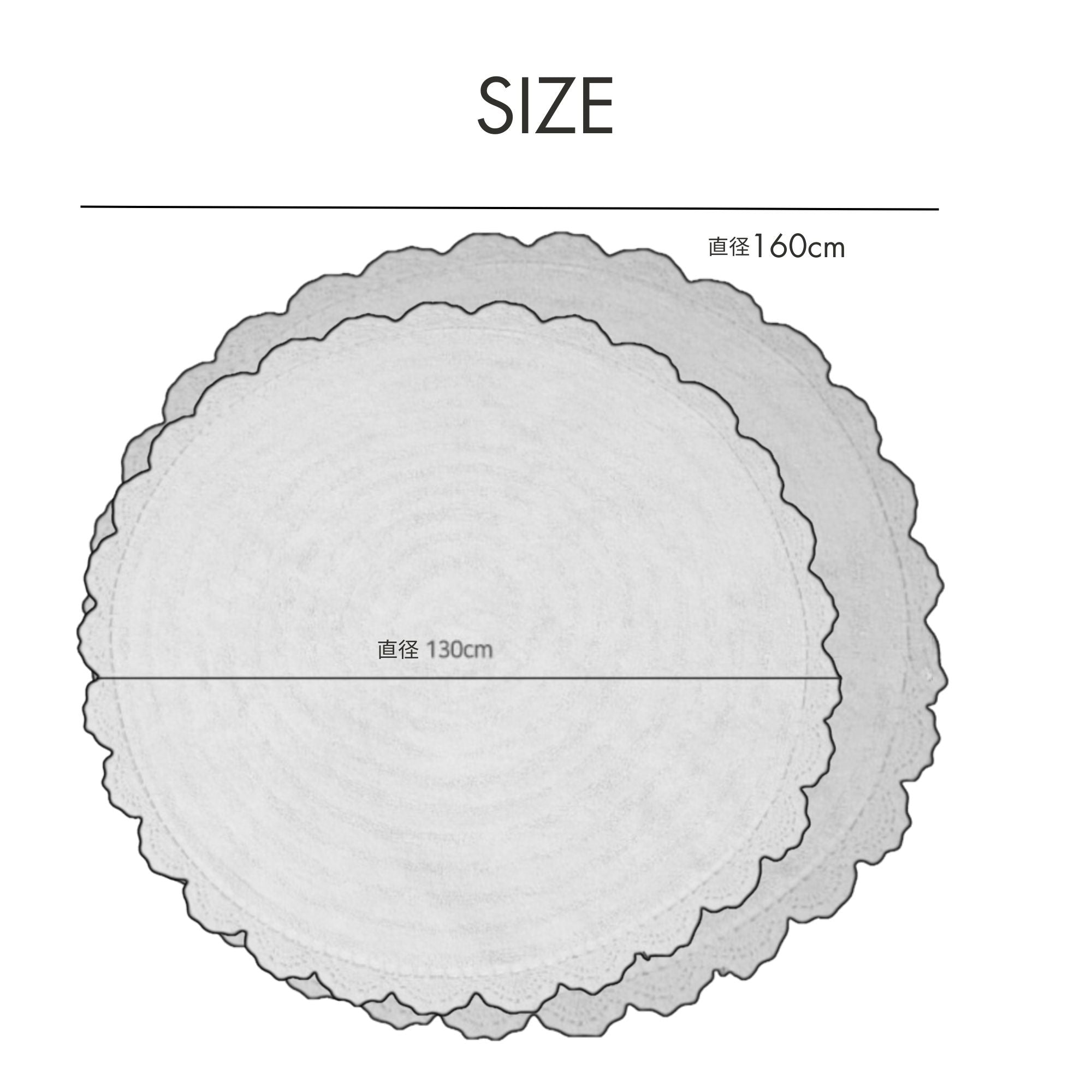 SUNFLOW 丸型ラグシリーズ