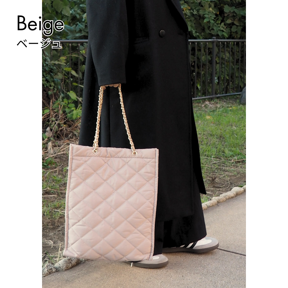 HOBI ナイロンチェーントートバッグ