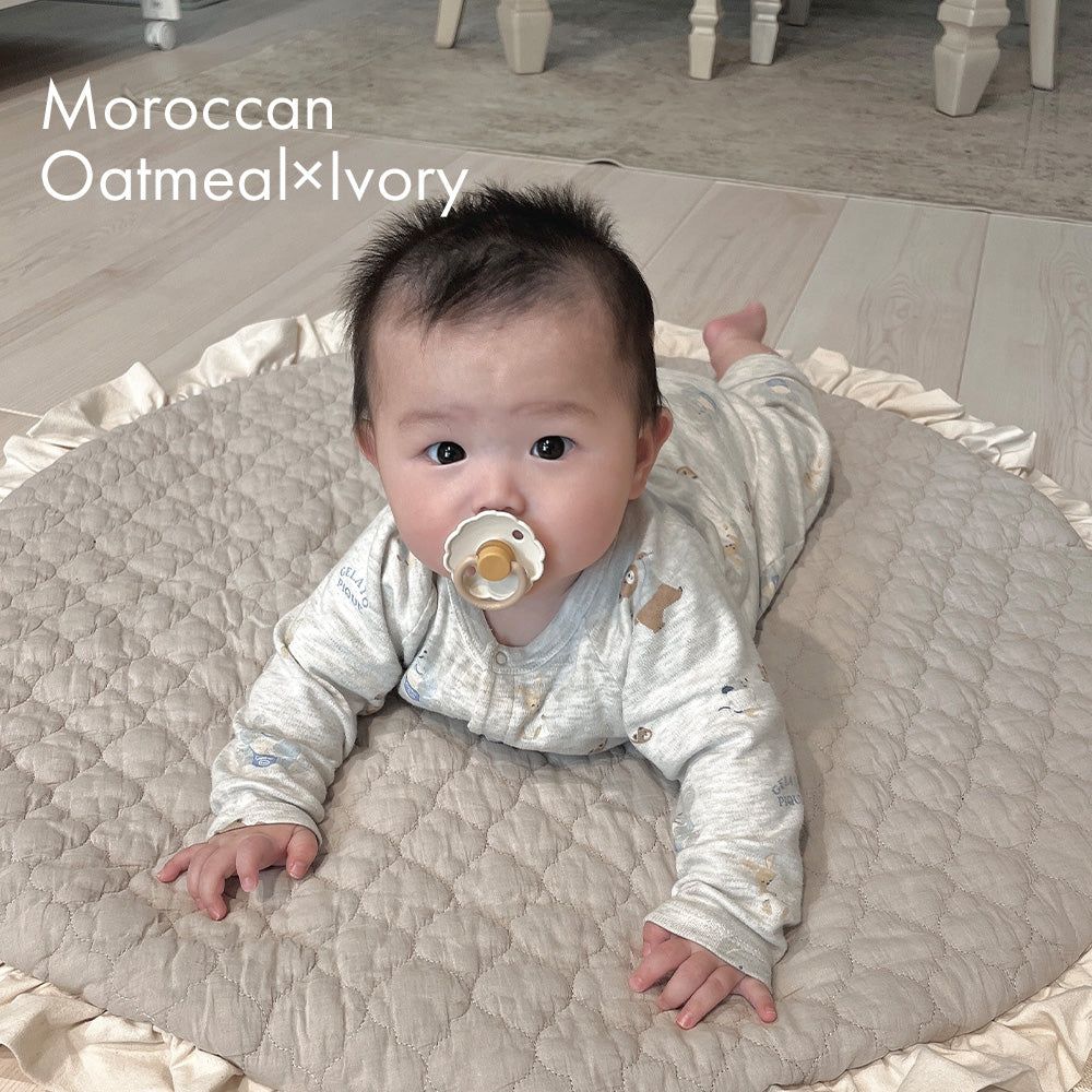 イブル ラウンド マット フリル