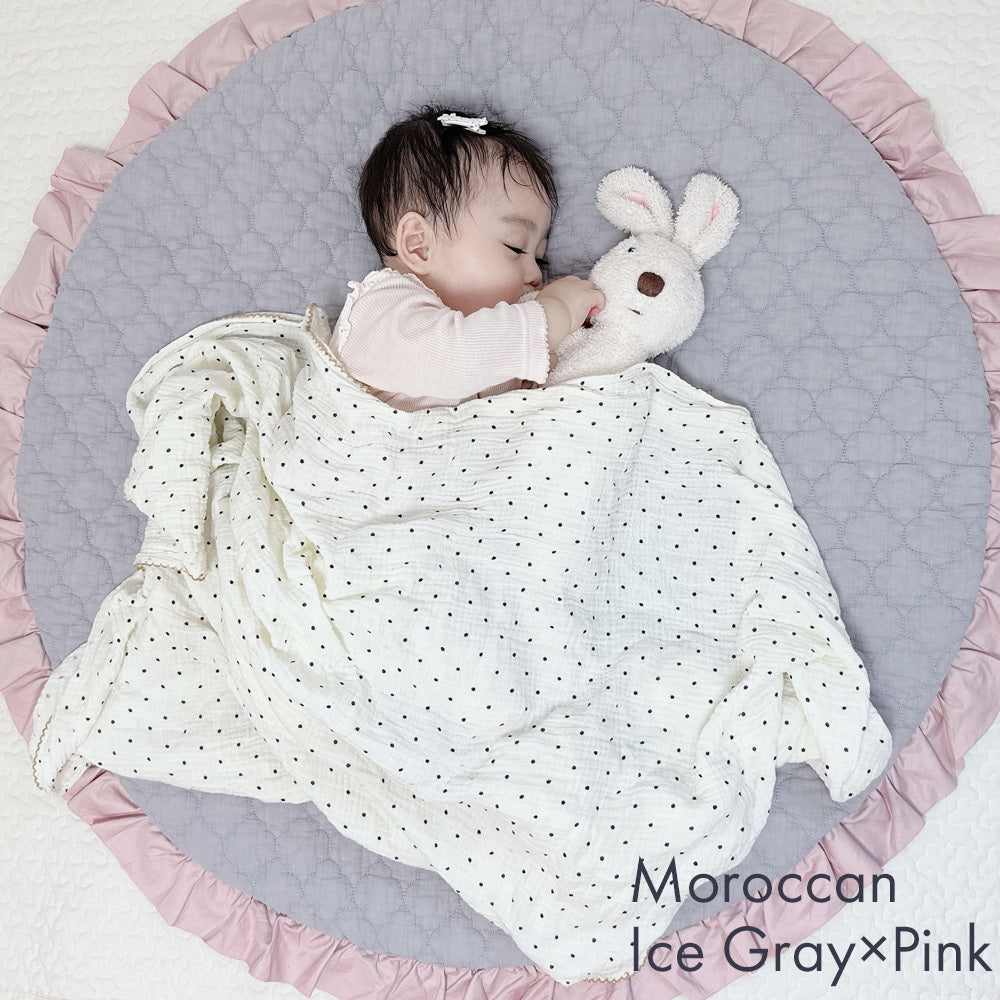 イブル ラウンド マット フリル