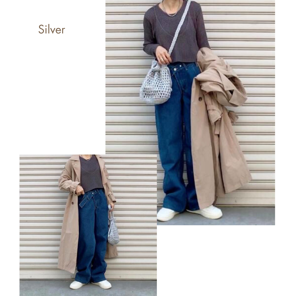 HOBI メタルヤーン メッシュバッグ