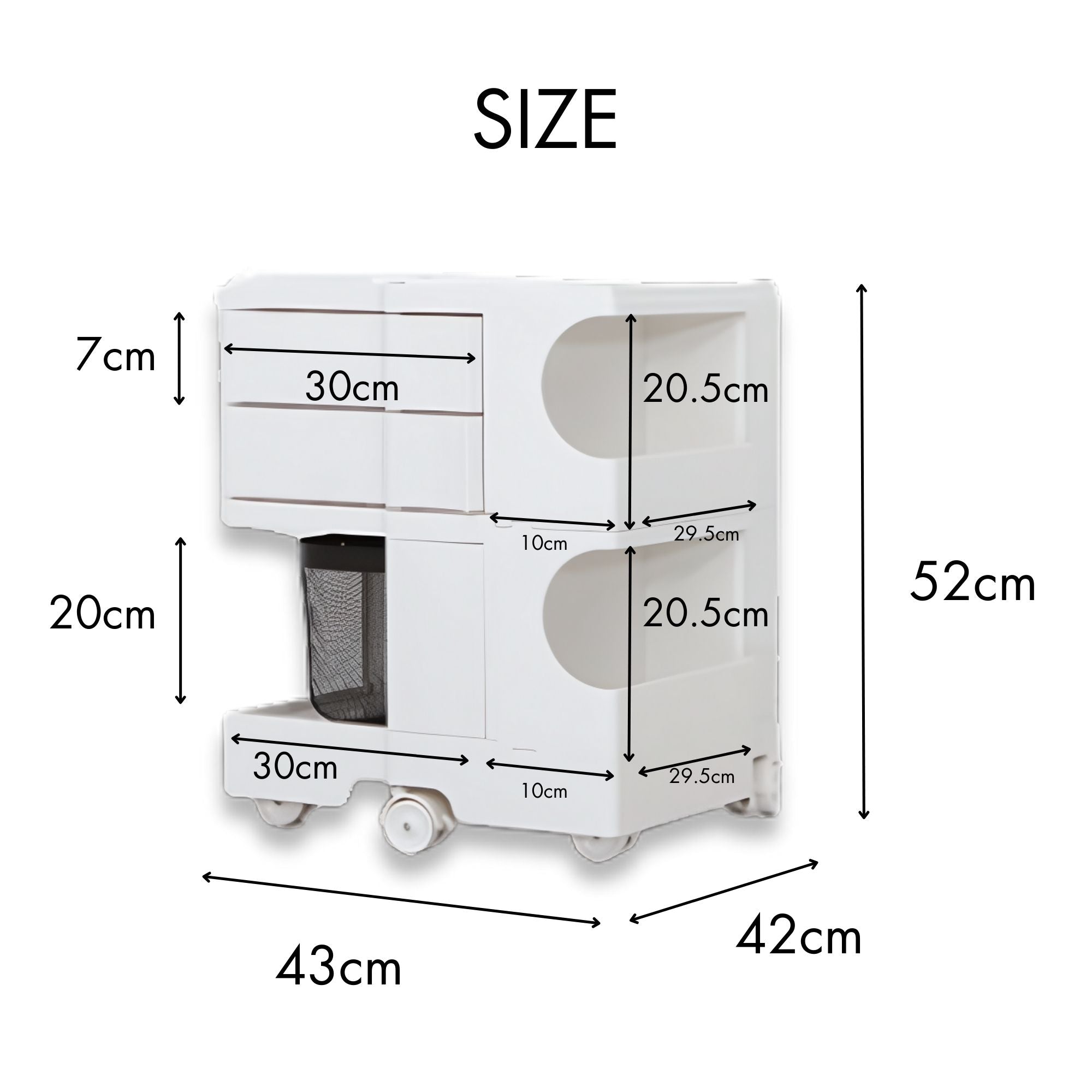 BINGEURI トローリー 2 段