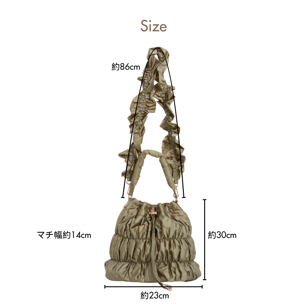 HOBI SYLPHY ナイロン巾着ショルダー
