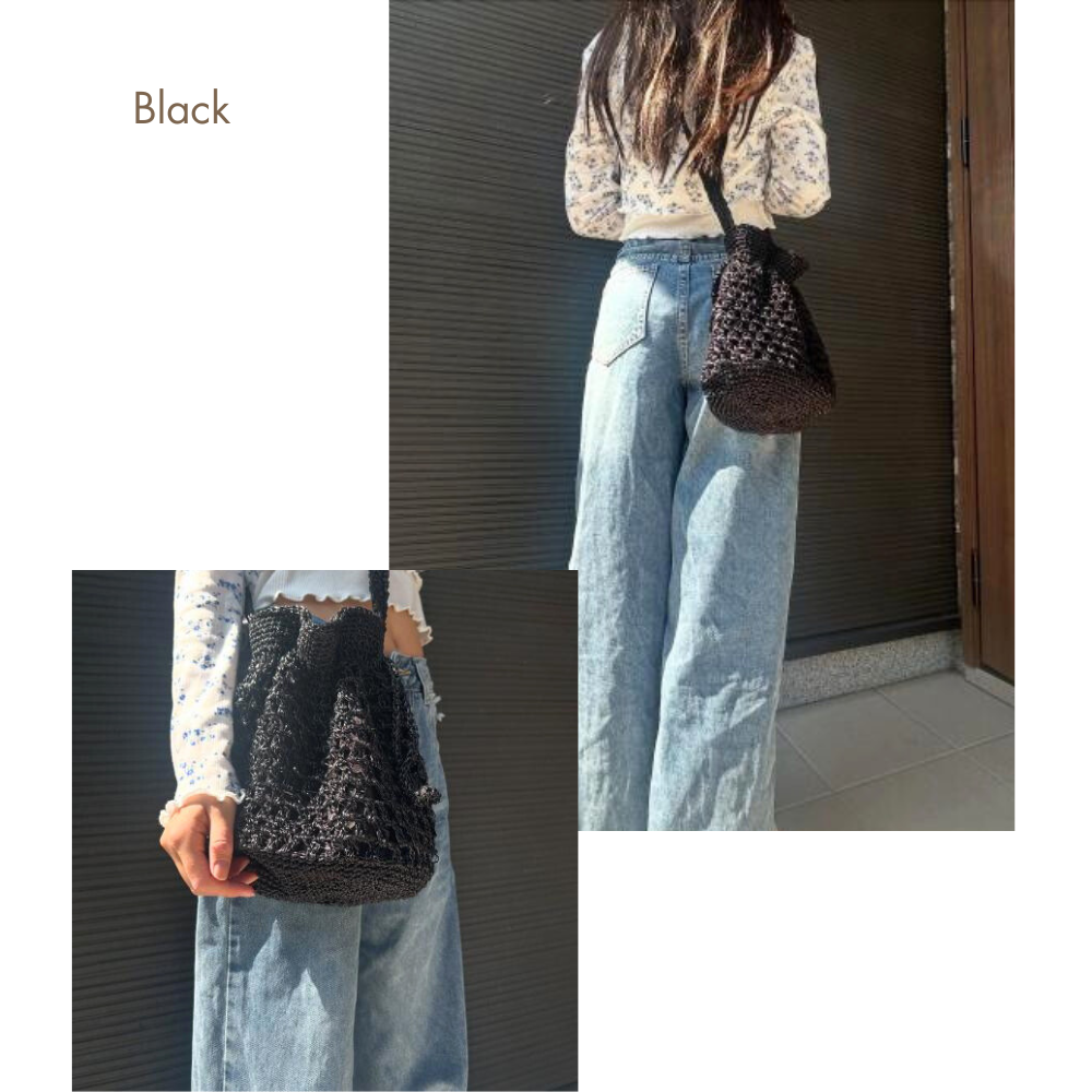 HOBI メタルヤーン メッシュバッグ