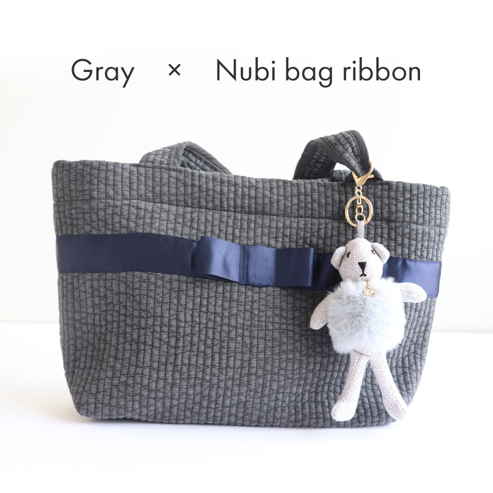 バッグチャーム テディベア パール