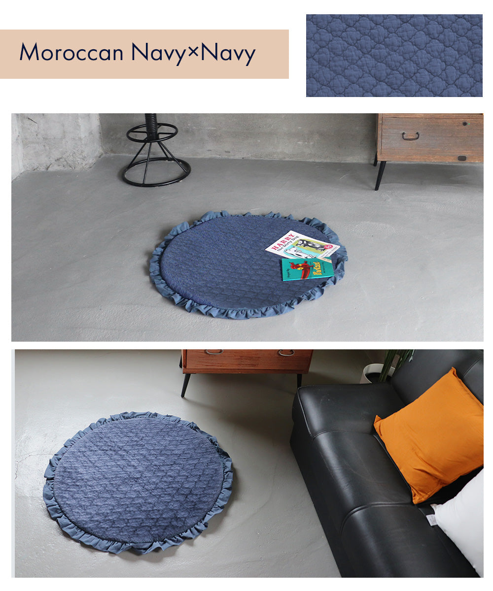 イブル ラウンド マット フリル