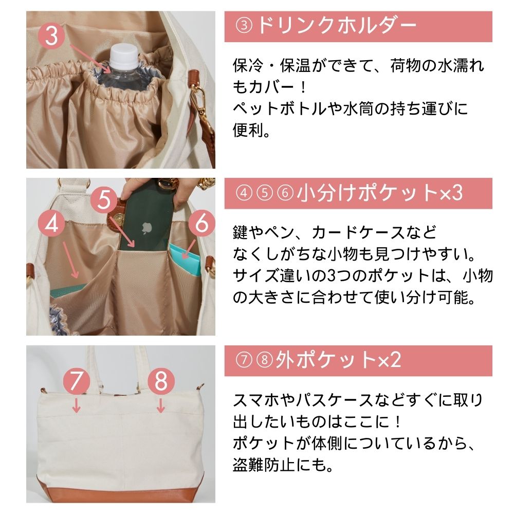 多機能トートバッグ STACEY(ステイシー)