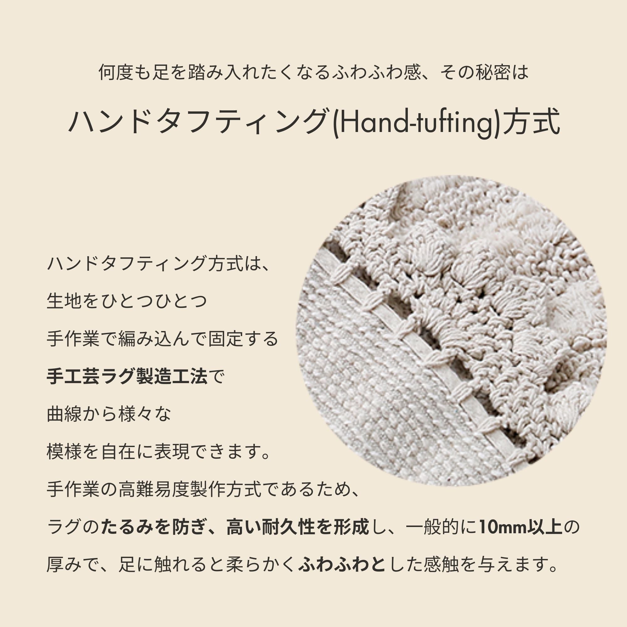 SUNFLOW 丸型ラグシリーズ