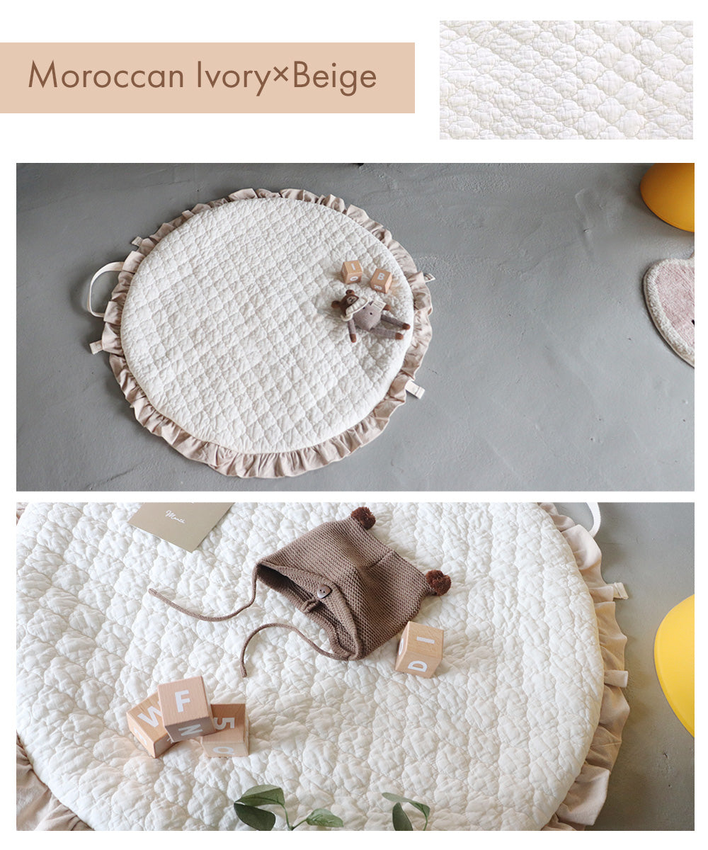 イブル ラウンド マット フリル