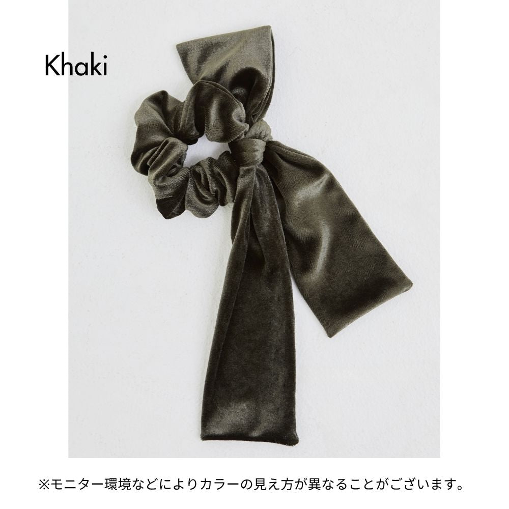 HOBI ベロアリボンシュシュ