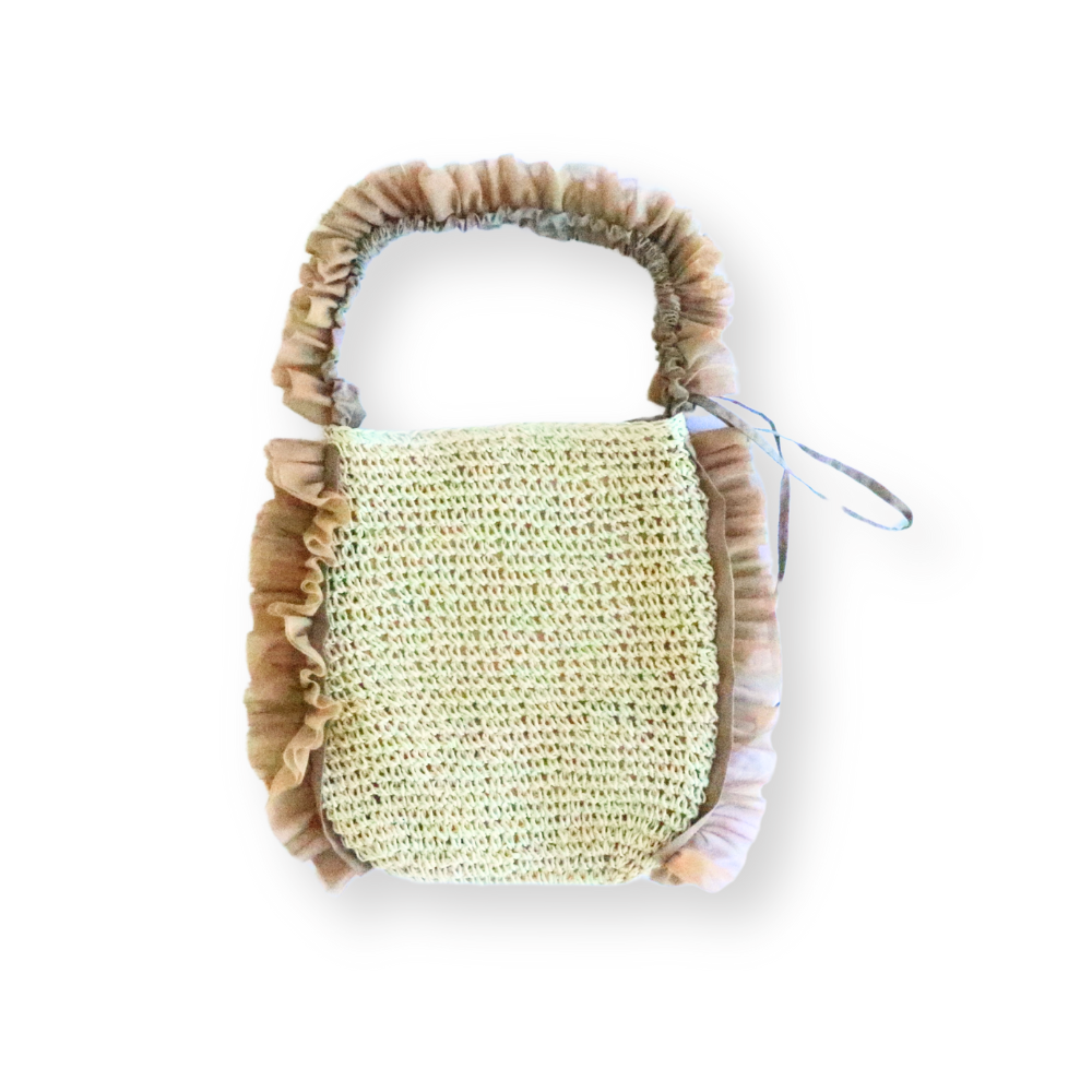 HOBI フリル付きかごバッグ