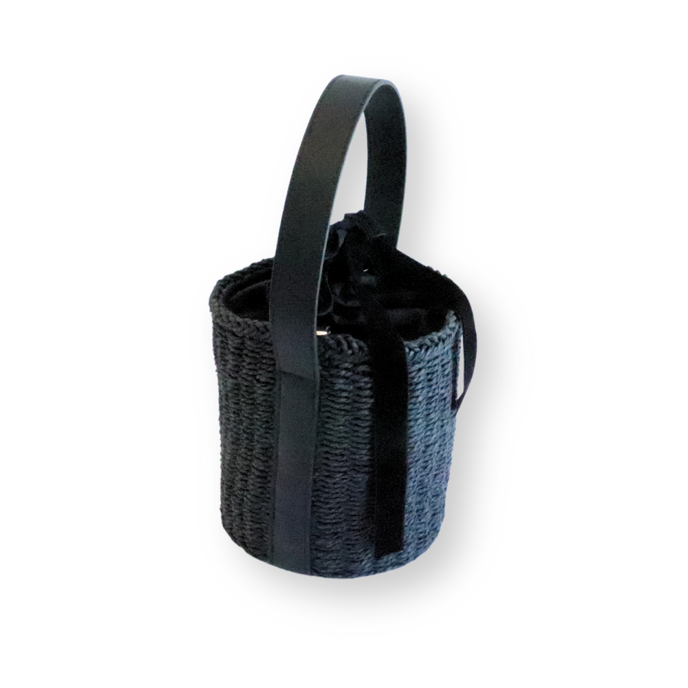 HOBI ベロアリボンかごバケツバッグ