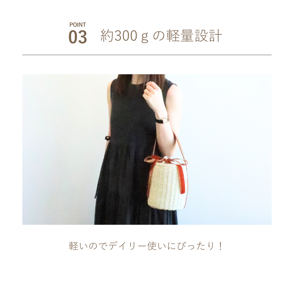 HOBI ベロアリボンかごバケツバッグ