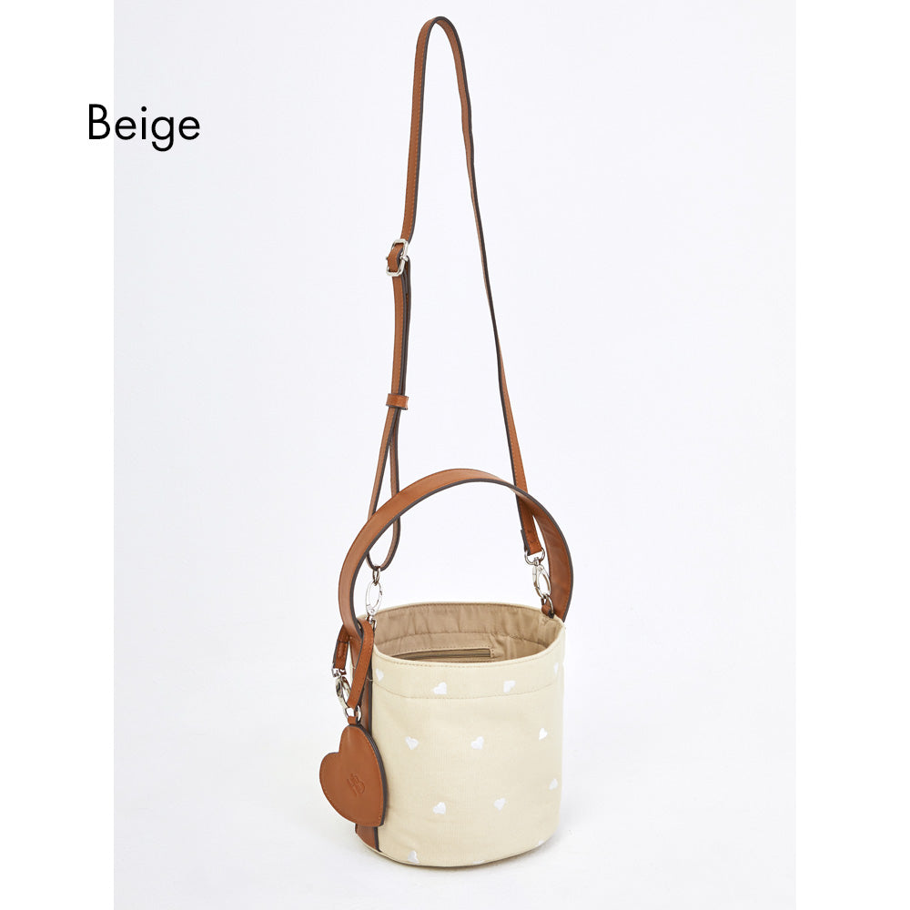 HOBI ハート柄バケツバッグ