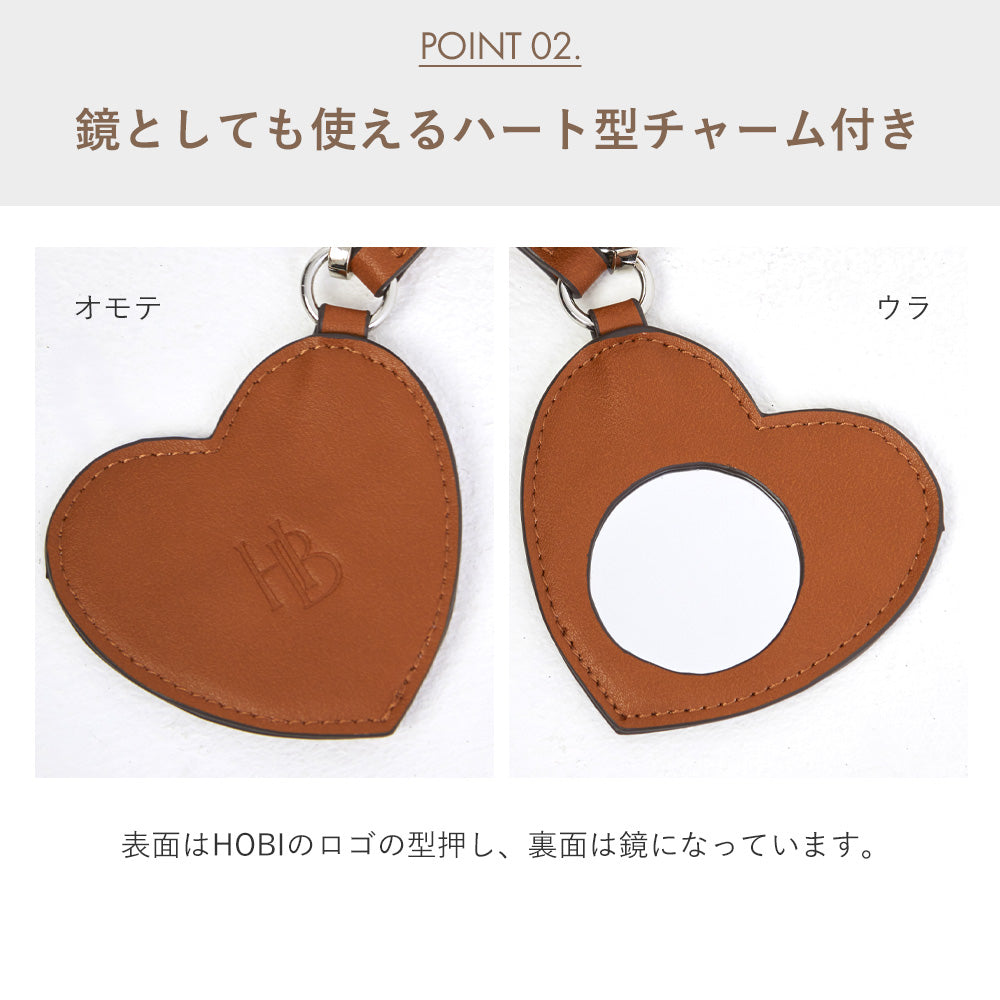 HOBI ハート柄バケツバッグ