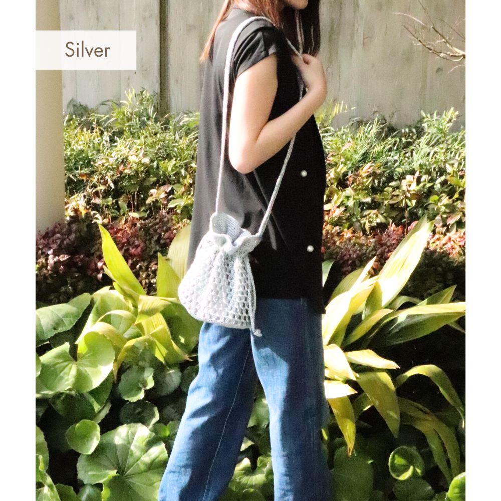 HOBI メタルヤーン メッシュバッグ