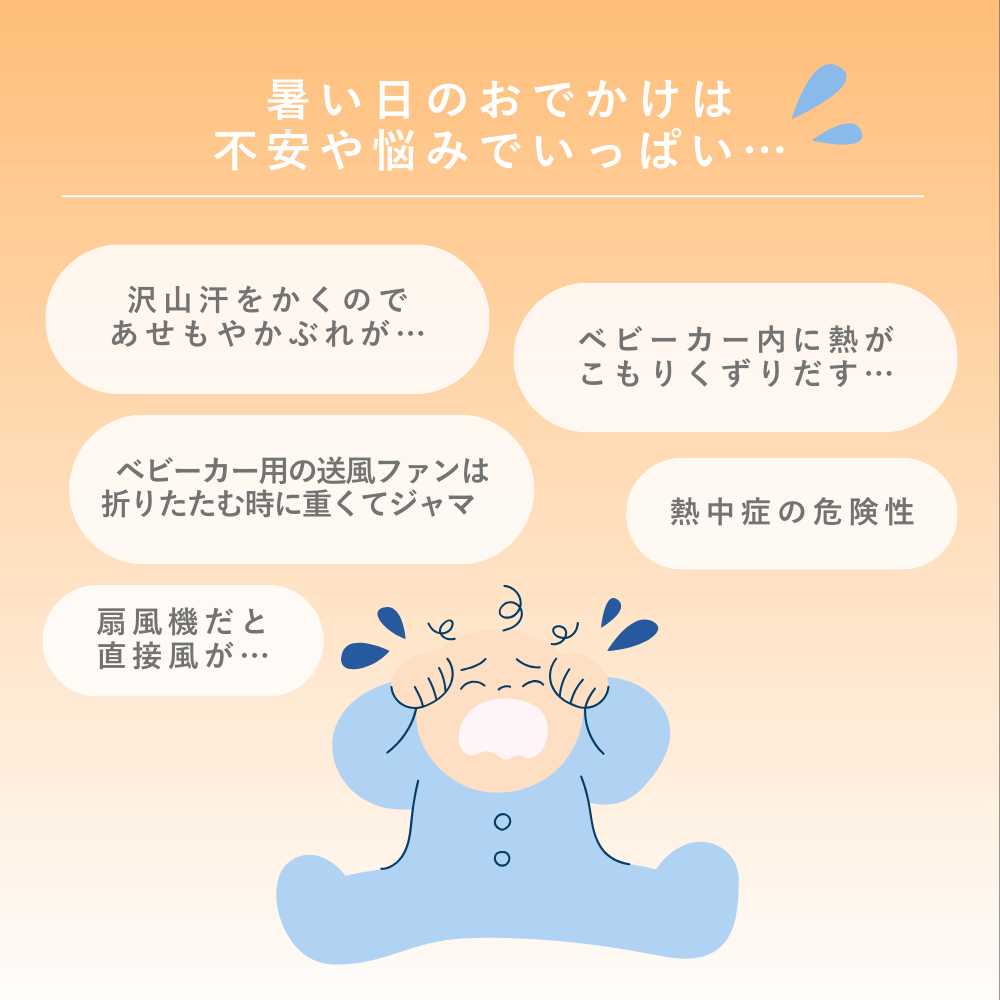 sarapy サラピー ファン付きベビーカーシート